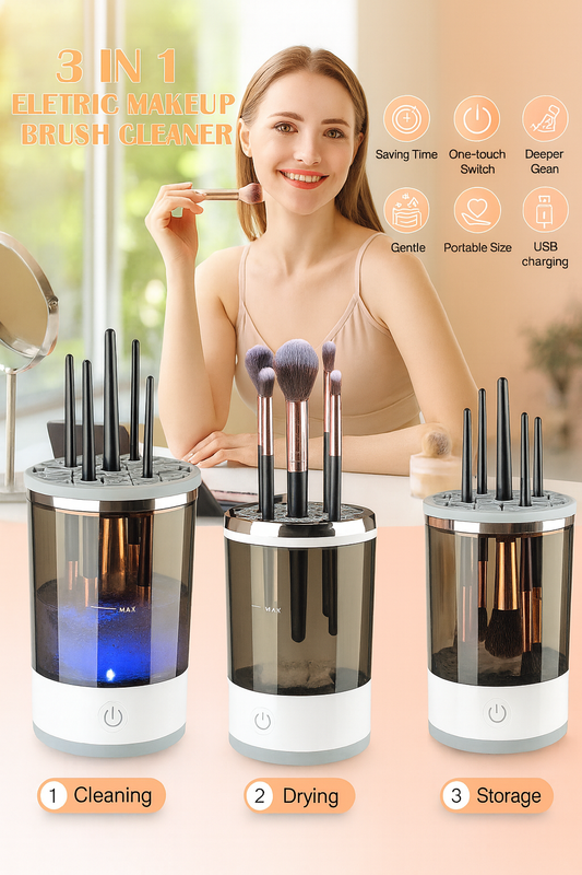 Electric Makeup Brush Cleaner Dryer Automatic Spinner Beauty Tool