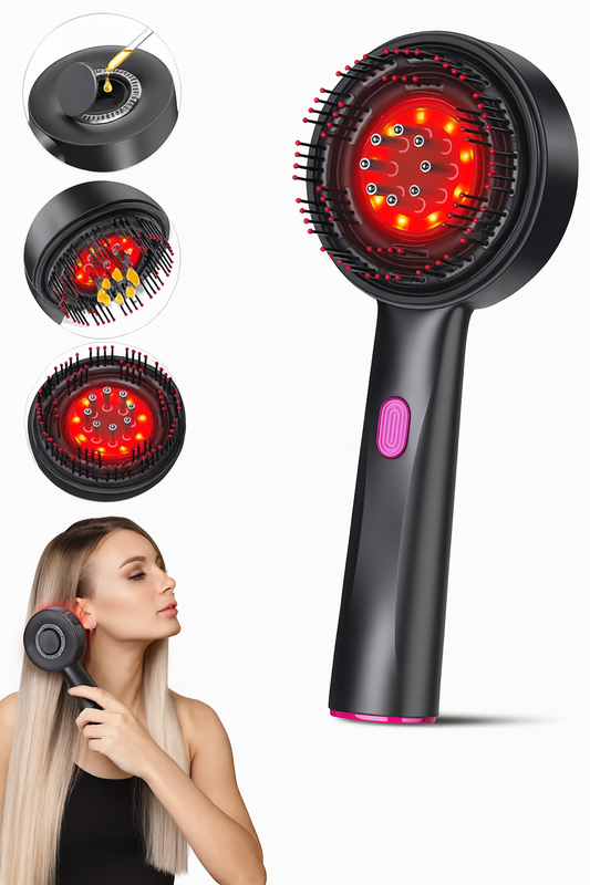 Electric Scalp Massager Comb Vibrating Hair Brush Relaxation Device