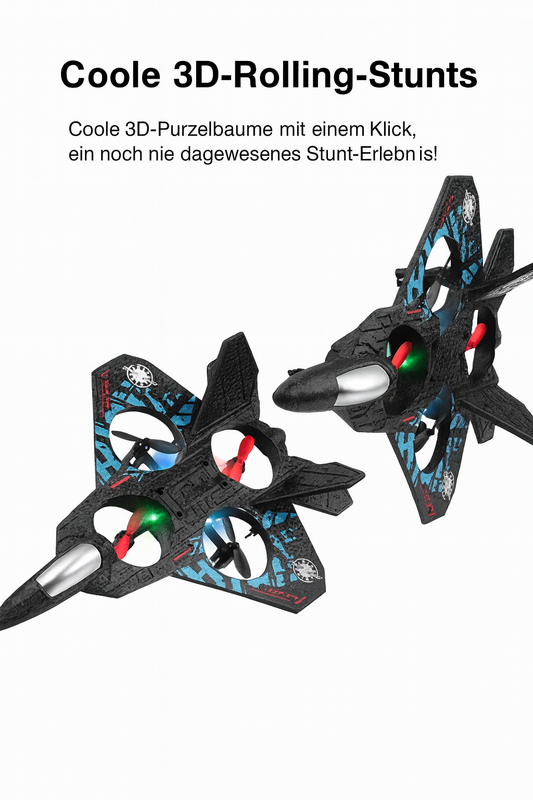 Rechargeable Flying Aeroplane Toy with LED Lights Remote Control Glider