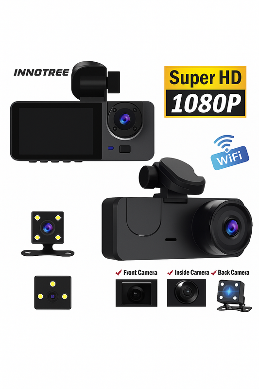 Vehicle DVR Dash Camera Full HD Night Vision Car Safety Video Recorder