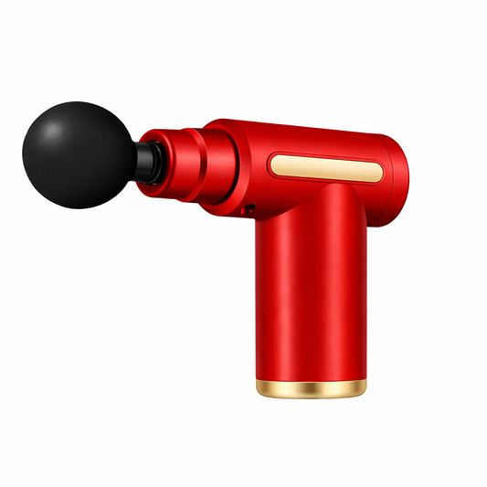 Massage Gun with Adjustable Intensity, 4 Interchangeable Massage Heads, USB Rechargeable