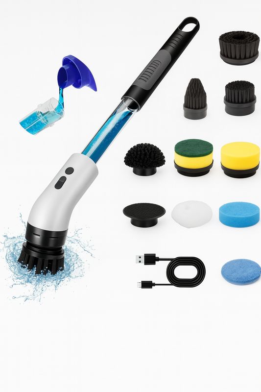 9 in 1 Electric Cleaning Brush Set for Kitchen Bathroom Car Detailing
