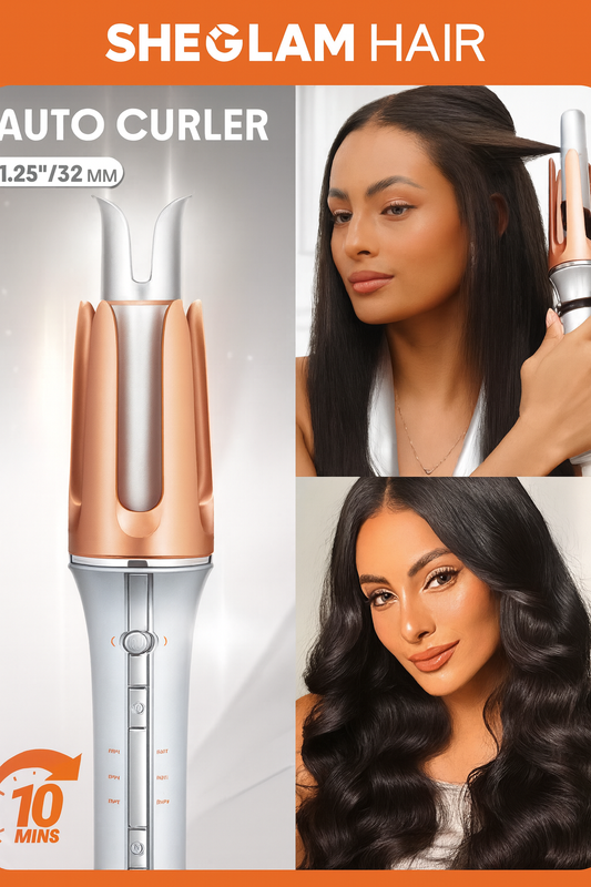 Sheglam Hair Curling Iron Professional Ceramic Curler Wand Styling Tool